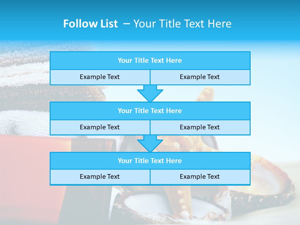 Beauty Blue Star PowerPoint Template