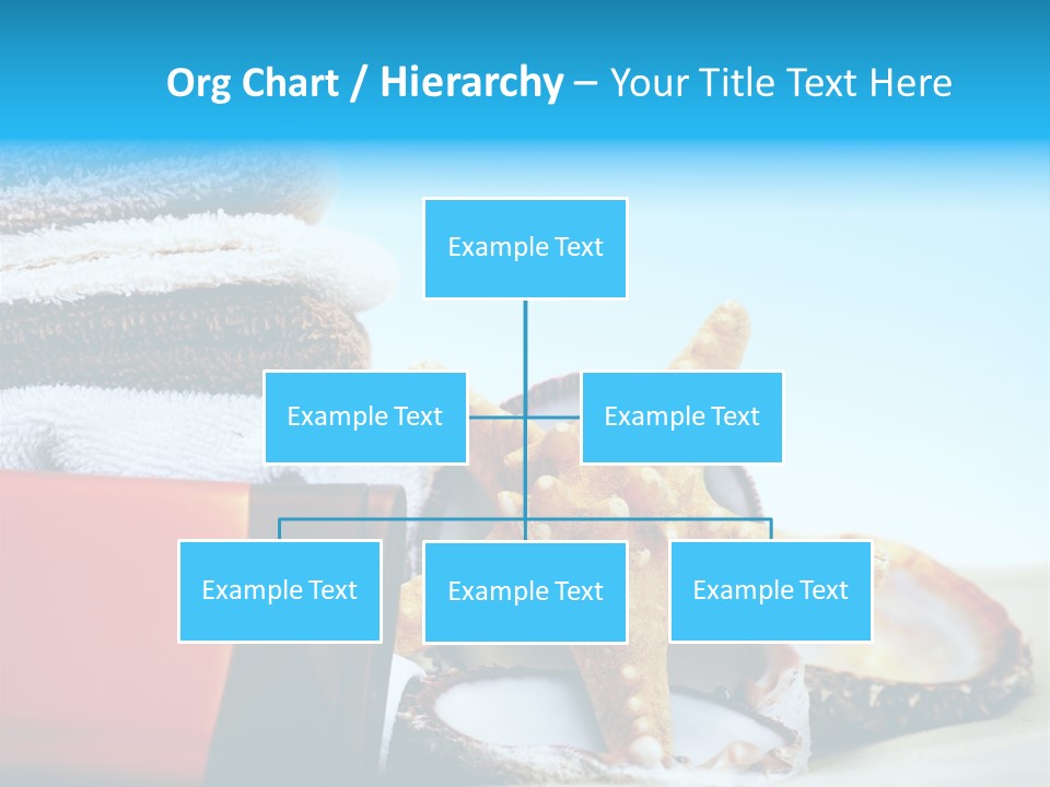 Beauty Blue Star PowerPoint Template