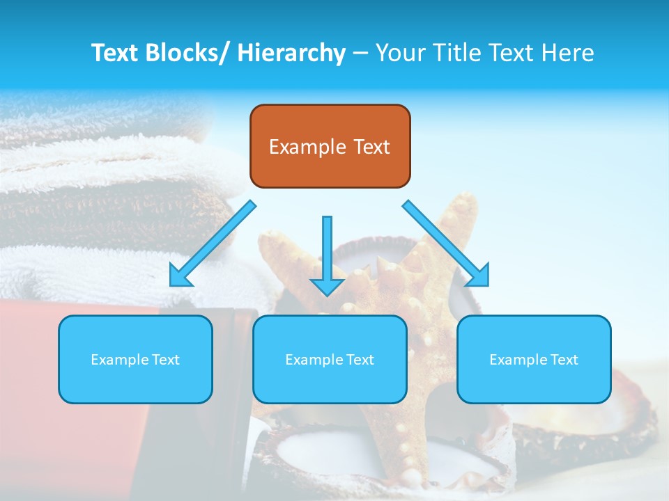 Beauty Blue Star PowerPoint Template