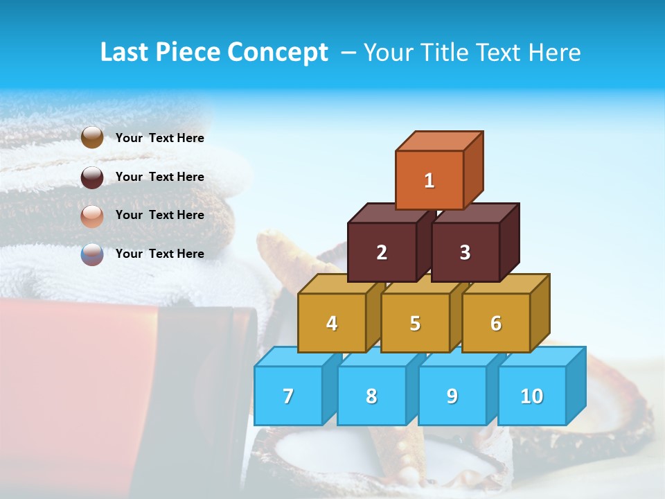 Beauty Blue Star PowerPoint Template