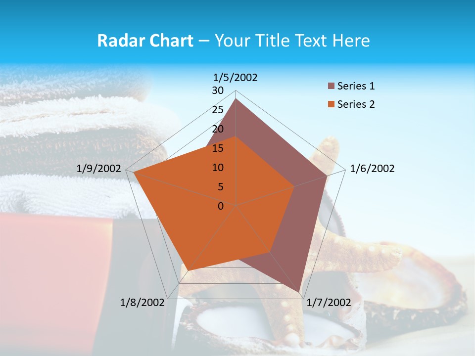 Beauty Blue Star PowerPoint Template