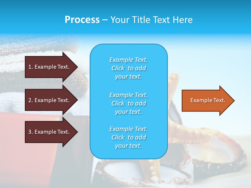 Beauty Blue Star PowerPoint Template