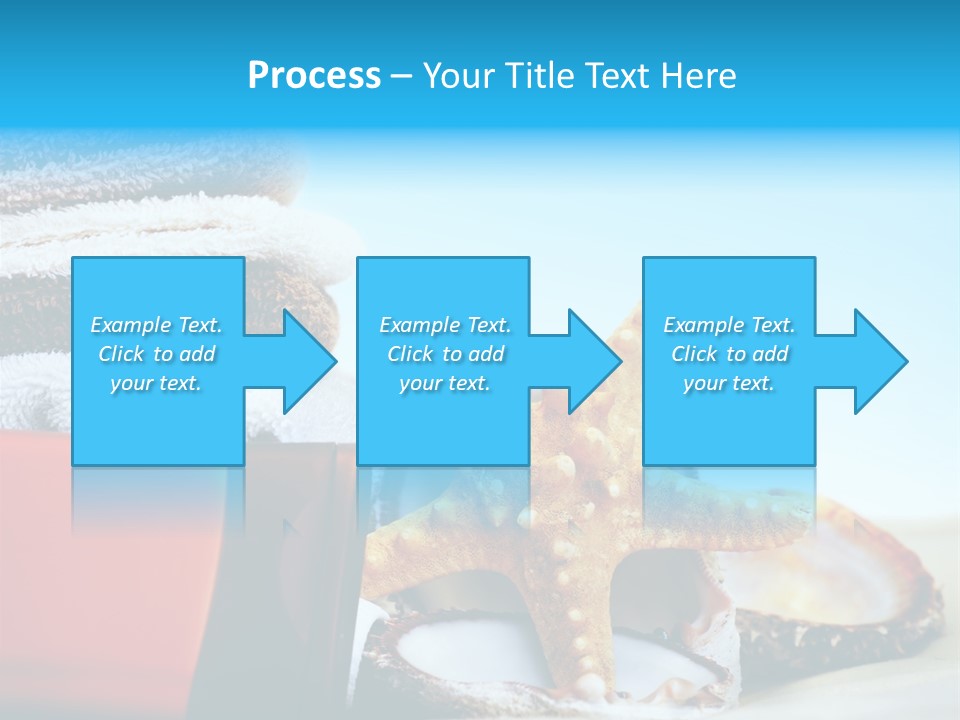 Beauty Blue Star PowerPoint Template