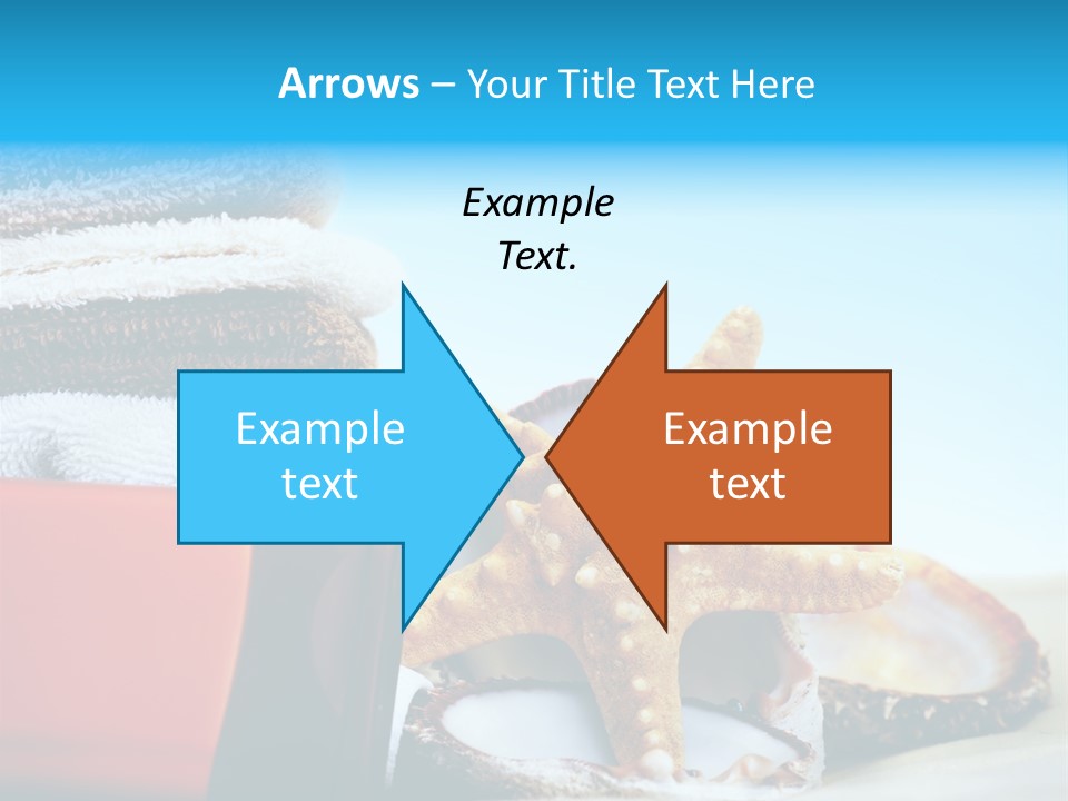 Beauty Blue Star PowerPoint Template