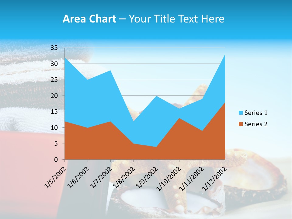 Beauty Blue Star PowerPoint Template