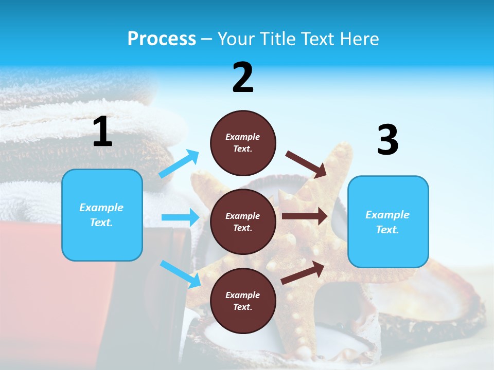 Beauty Blue Star PowerPoint Template