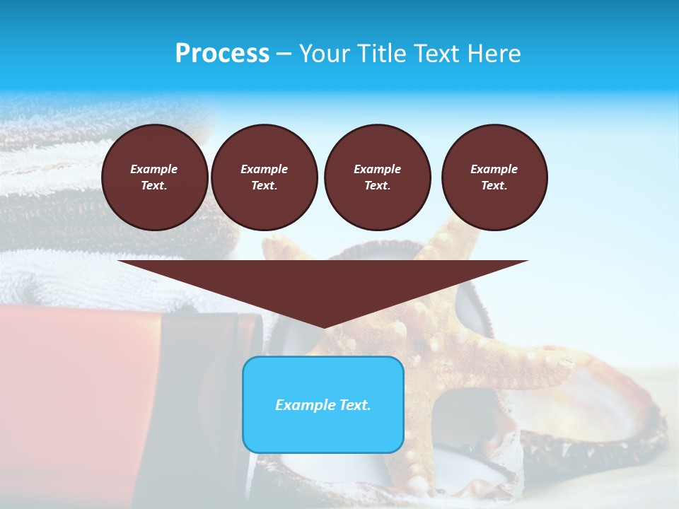 Beauty Blue Star PowerPoint Template