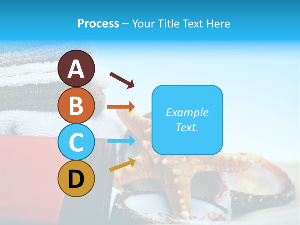 Beauty Blue Star PowerPoint Template