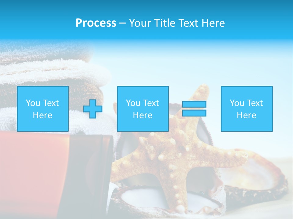 Beauty Blue Star PowerPoint Template