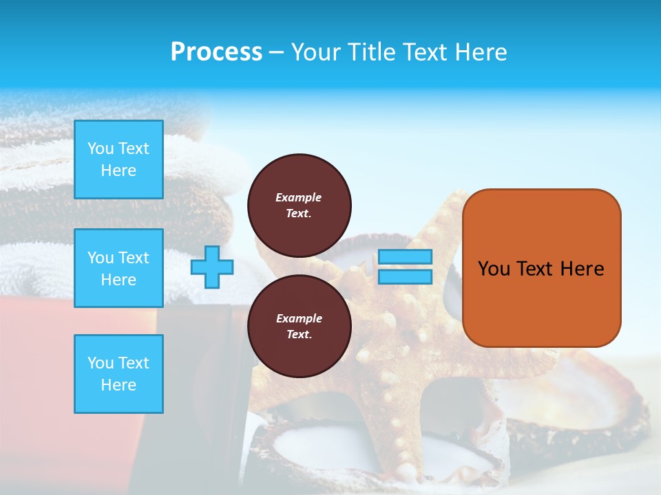 Beauty Blue Star PowerPoint Template