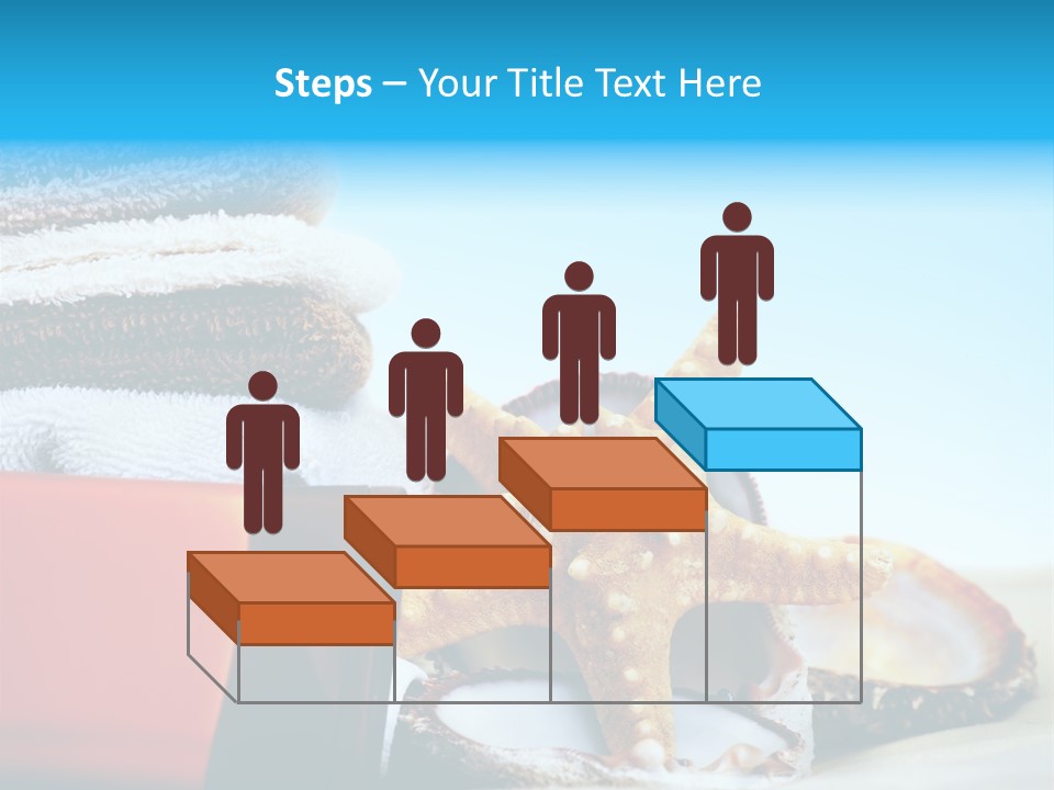 Beauty Blue Star PowerPoint Template