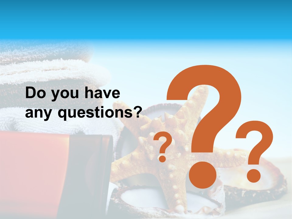 Beauty Blue Star PowerPoint Template