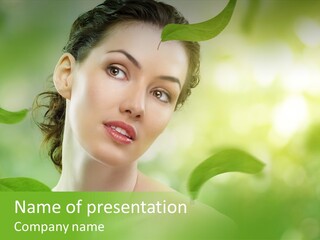 Skin Well Being Herbal PowerPoint Template