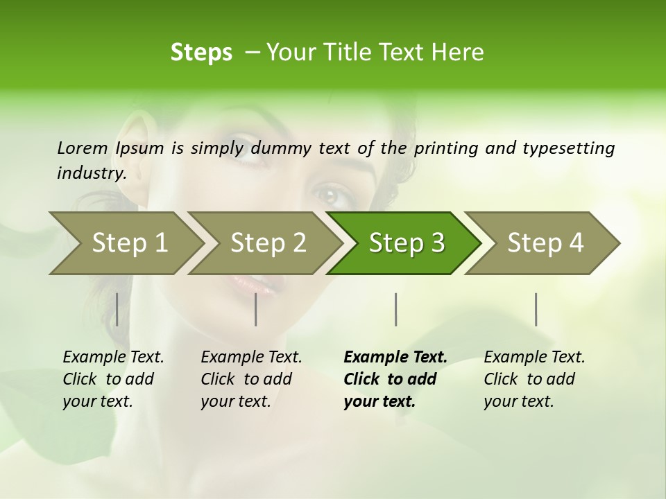 Skin Well Being Herbal PowerPoint Template