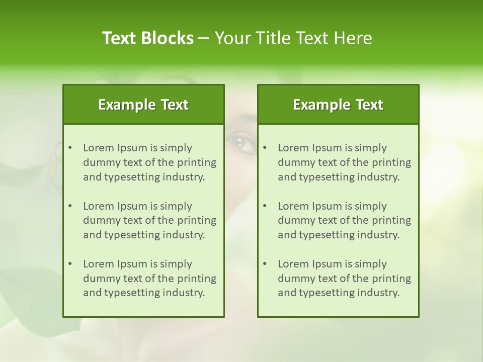 Skin Well Being Herbal PowerPoint Template