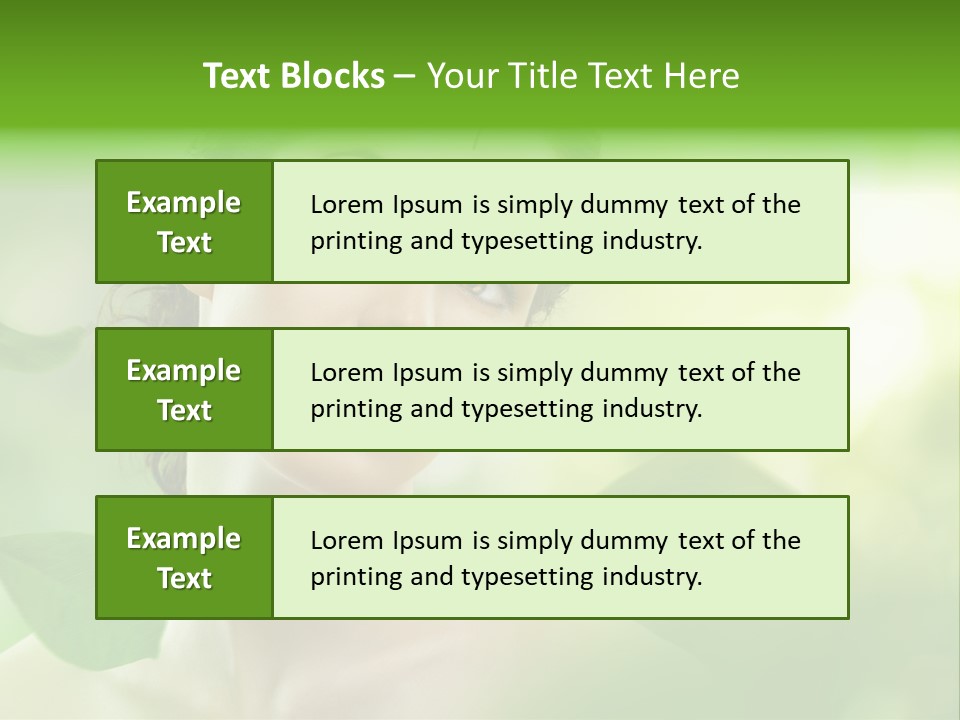 Skin Well Being Herbal PowerPoint Template