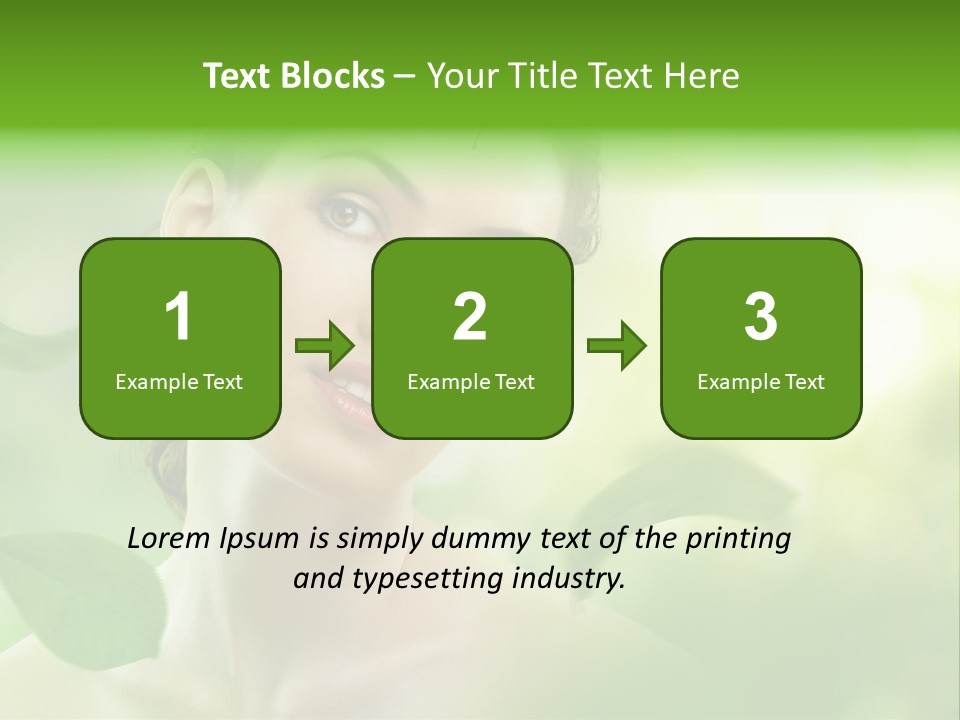 Skin Well Being Herbal PowerPoint Template