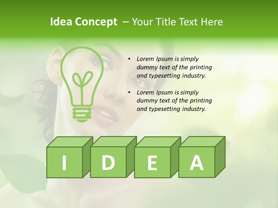 Skin Well Being Herbal PowerPoint Template