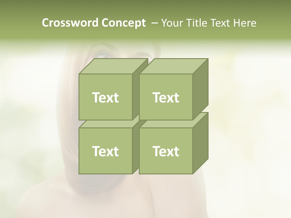 Adult Facial Close Up PowerPoint Template