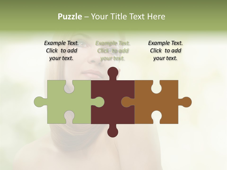 Adult Facial Close Up PowerPoint Template