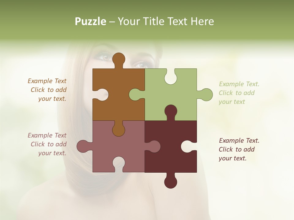 Adult Facial Close Up PowerPoint Template