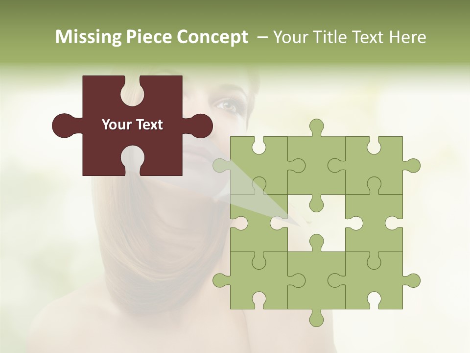 Adult Facial Close Up PowerPoint Template