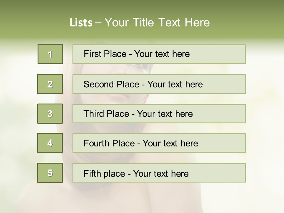Adult Facial Close Up PowerPoint Template