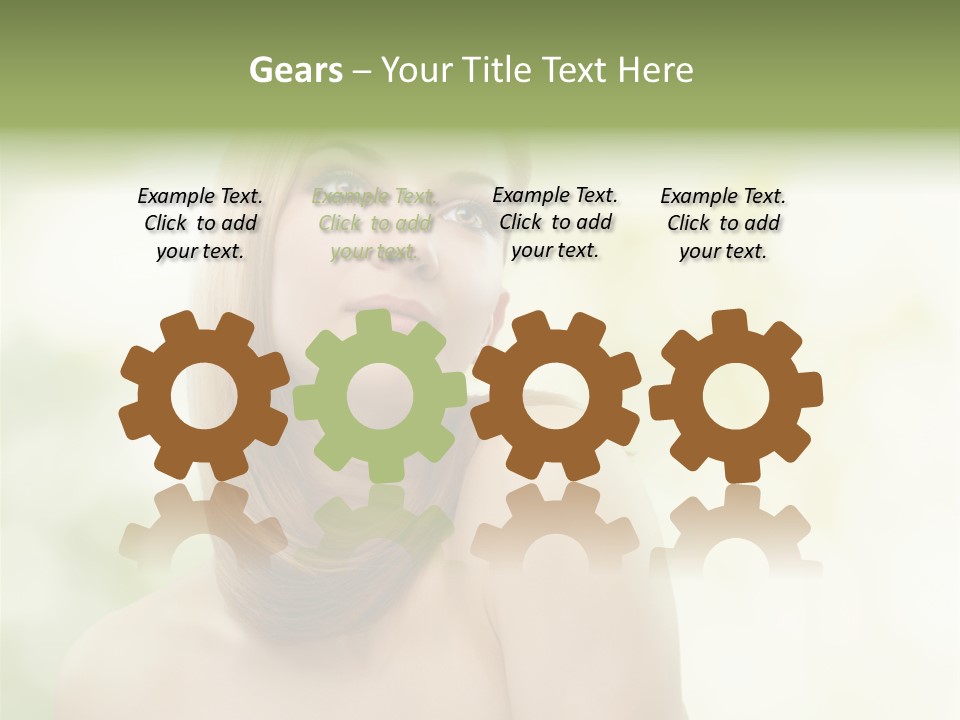 Adult Facial Close Up PowerPoint Template