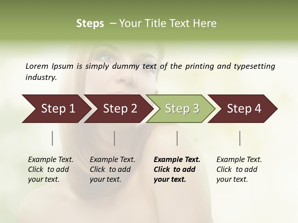Adult Facial Close Up PowerPoint Template
