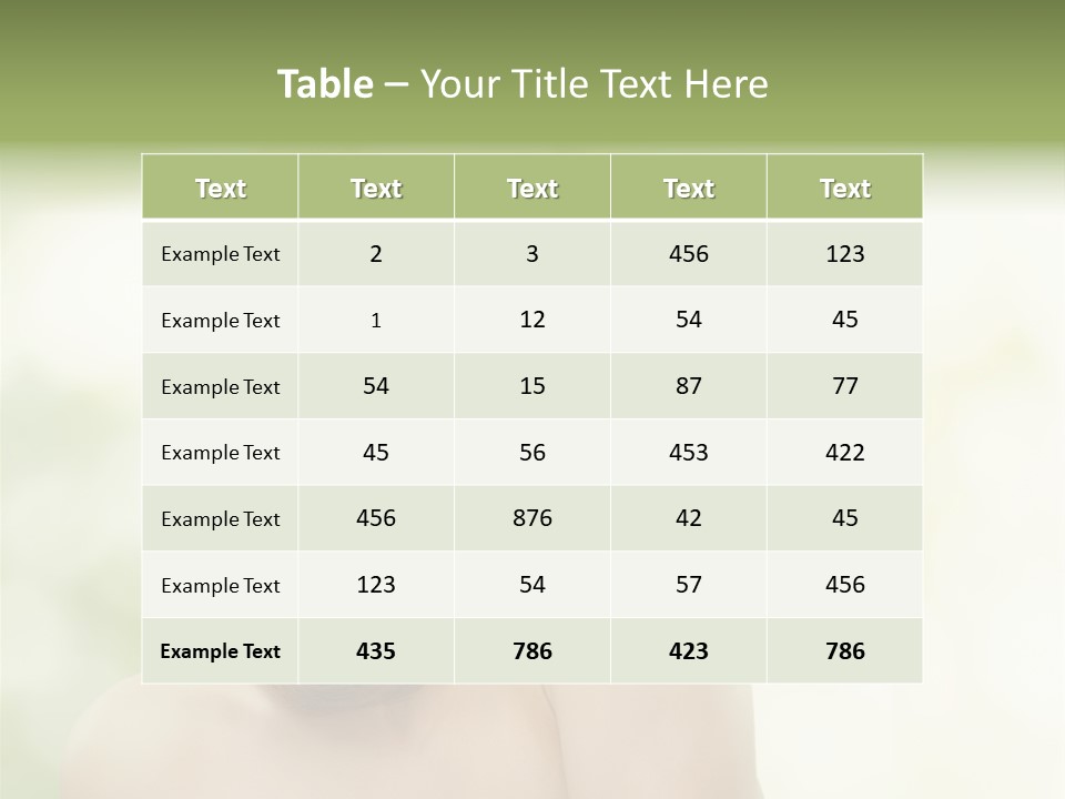 Adult Facial Close Up PowerPoint Template