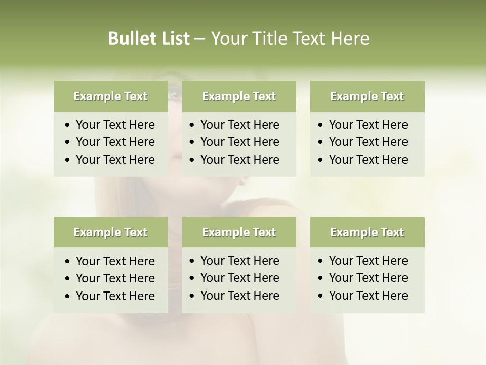 Adult Facial Close Up PowerPoint Template
