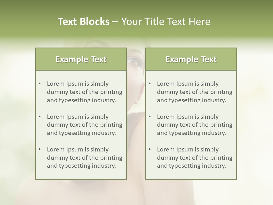 Adult Facial Close Up PowerPoint Template