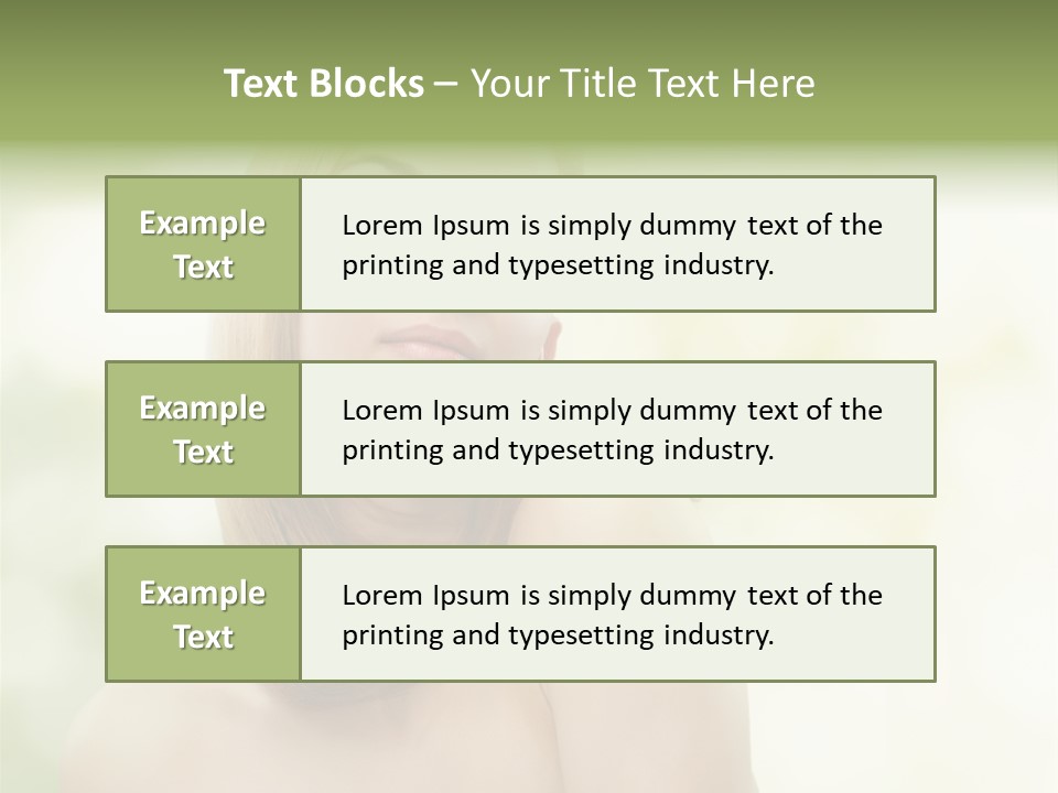 Adult Facial Close Up PowerPoint Template