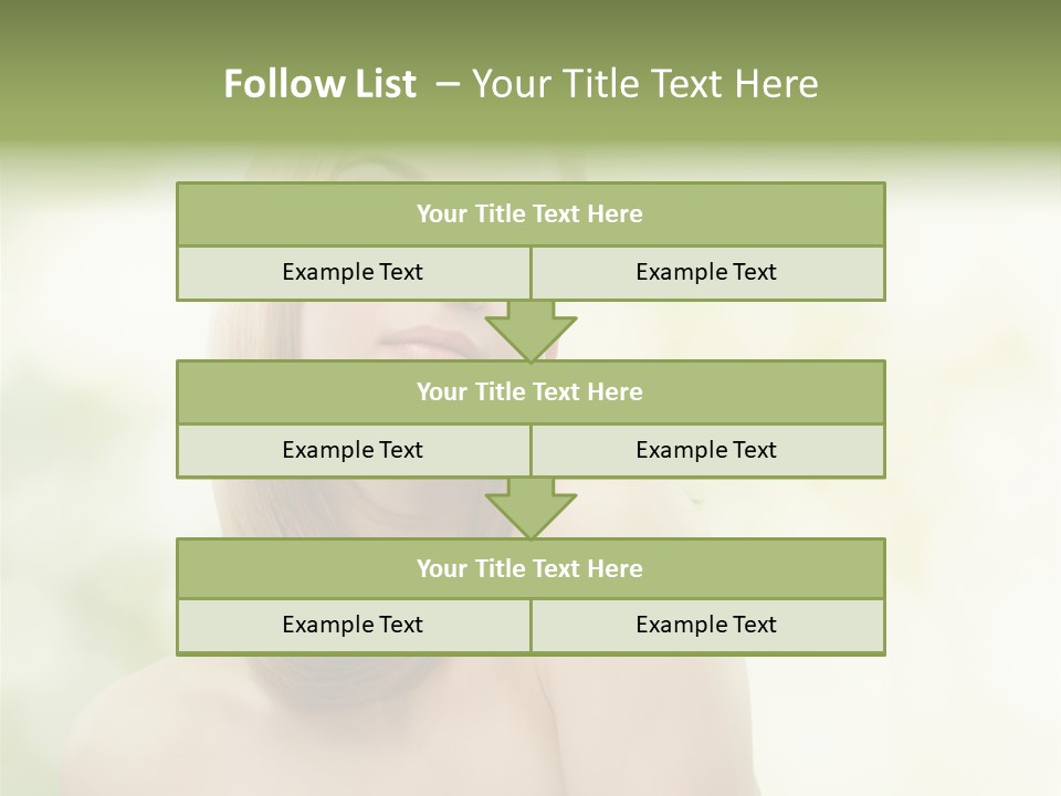 Adult Facial Close Up PowerPoint Template