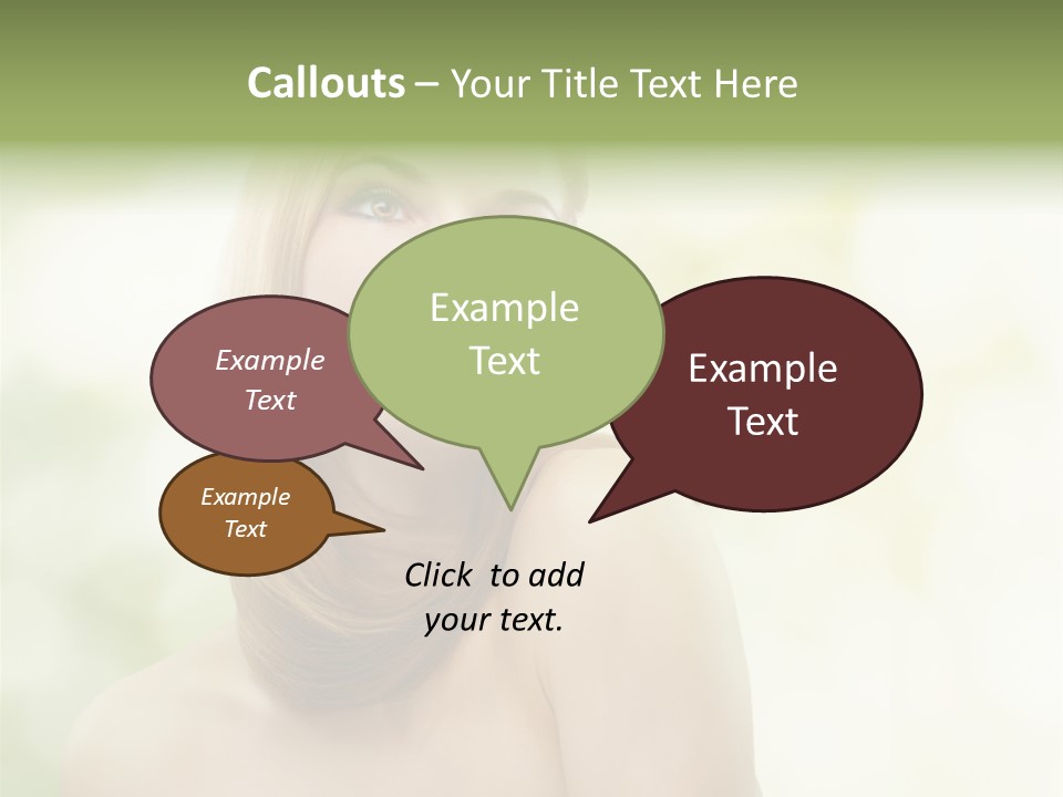 Adult Facial Close Up PowerPoint Template