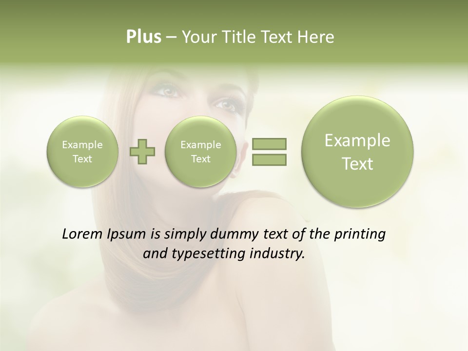 Adult Facial Close Up PowerPoint Template