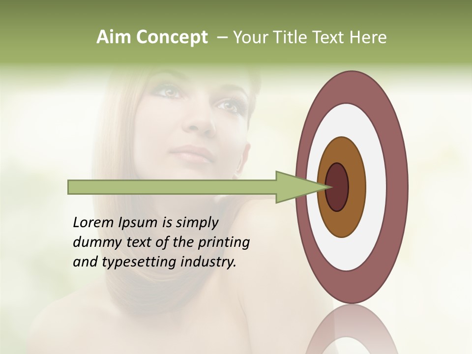 Adult Facial Close Up PowerPoint Template