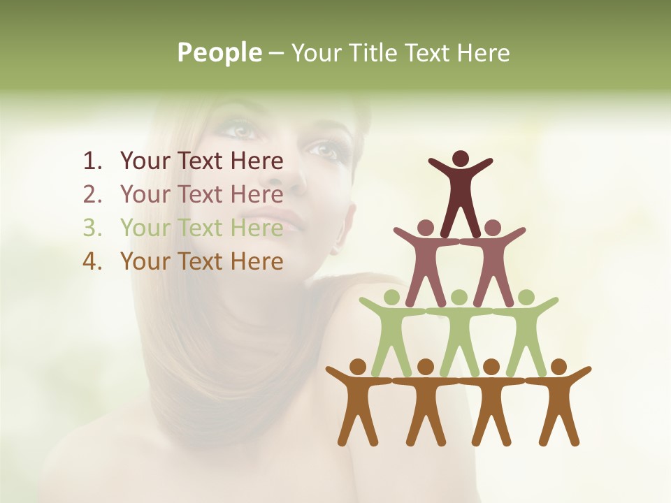 Adult Facial Close Up PowerPoint Template