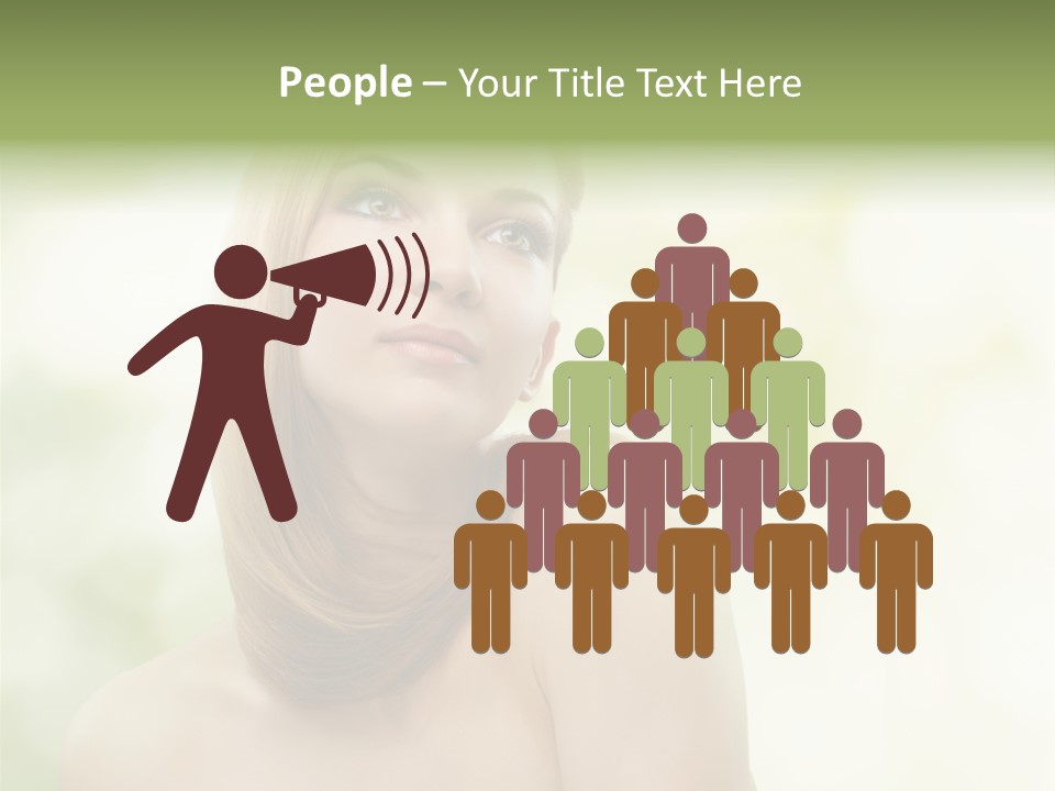 Adult Facial Close Up PowerPoint Template