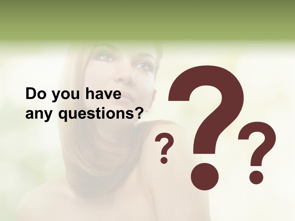 Adult Facial Close Up PowerPoint Template