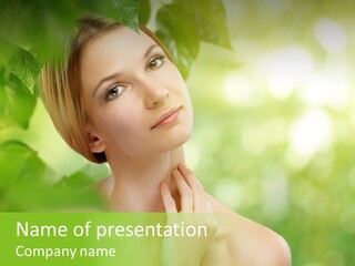 Fragility  Woman PowerPoint Template