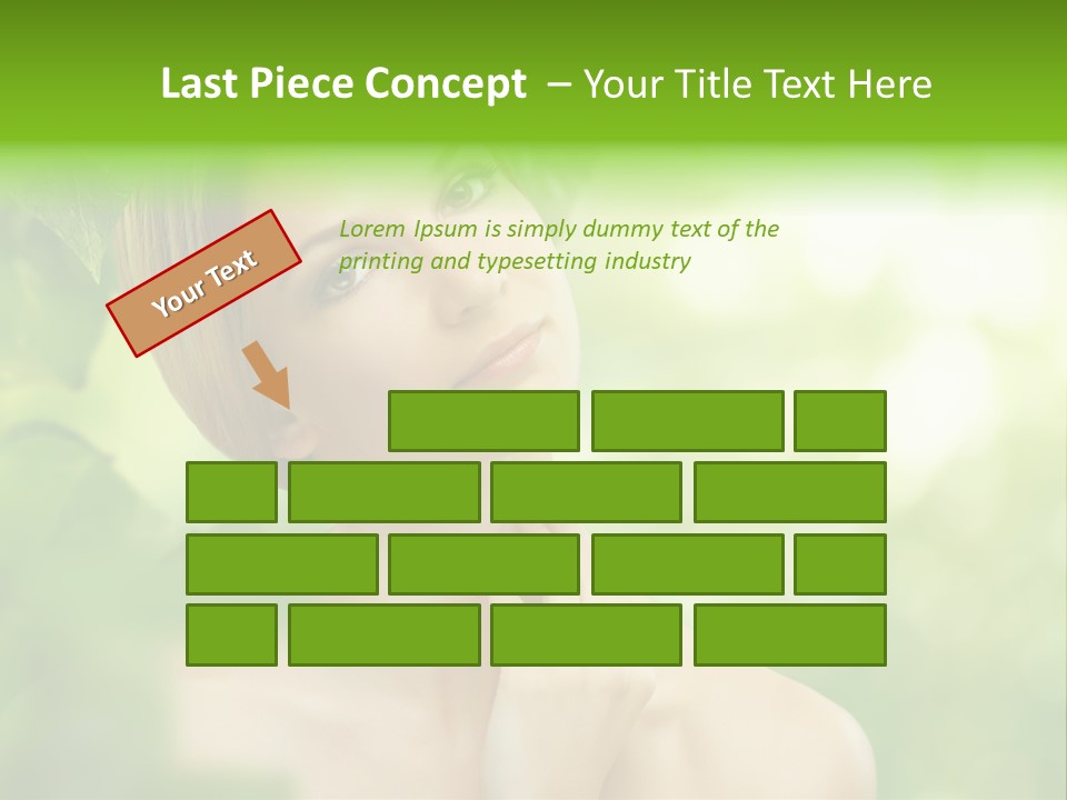 Fragility  Woman PowerPoint Template