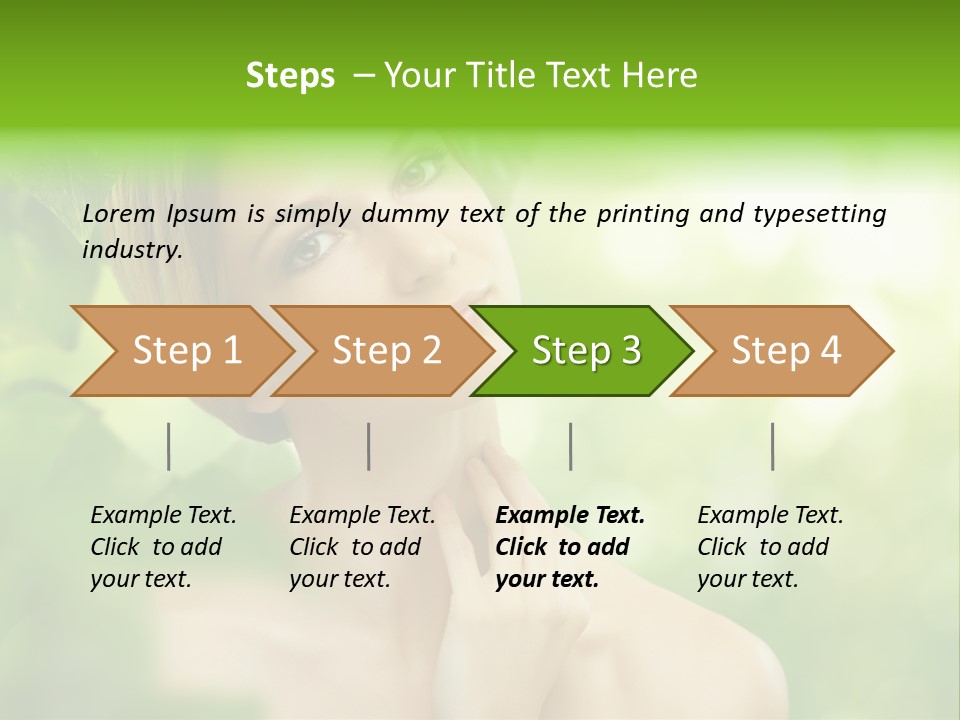 Fragility  Woman PowerPoint Template