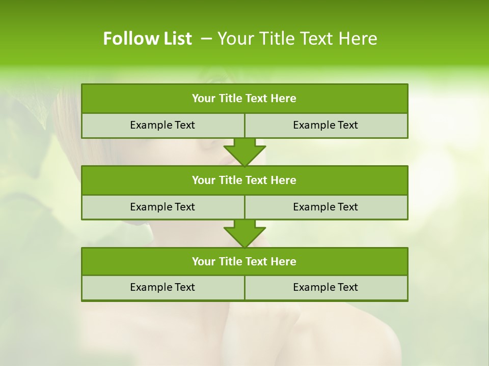 Fragility  Woman PowerPoint Template