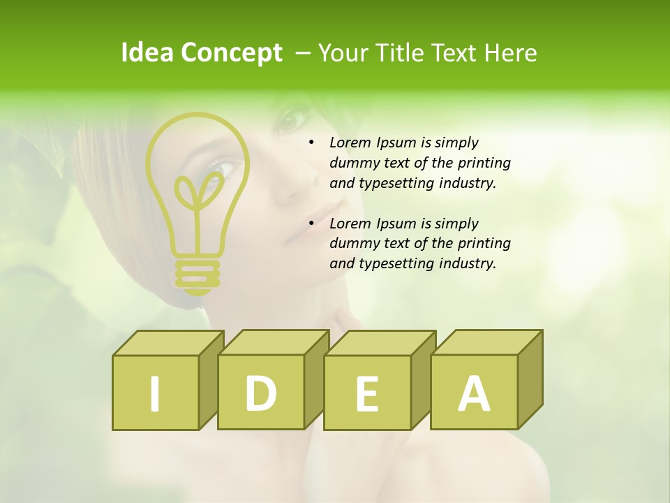 Fragility  Woman PowerPoint Template