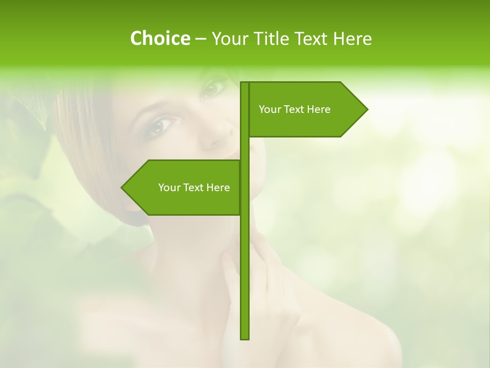 Fragility  Woman PowerPoint Template