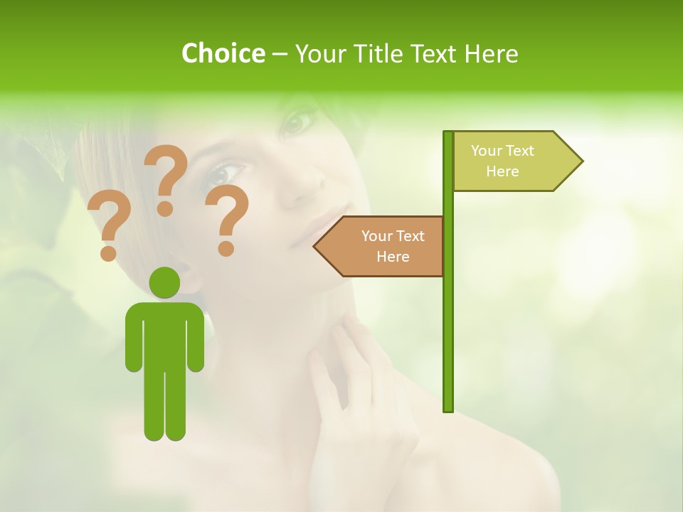 Fragility  Woman PowerPoint Template