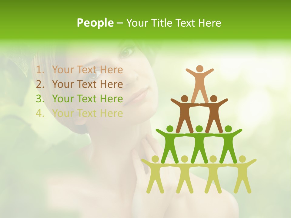 Fragility  Woman PowerPoint Template