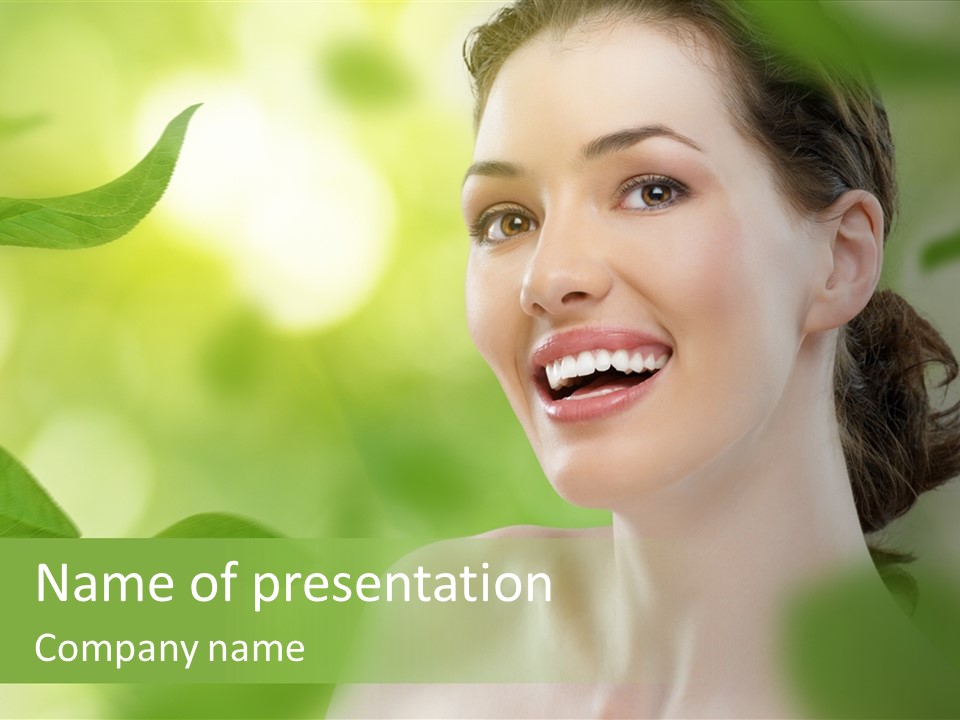 Face Care Green PowerPoint Template