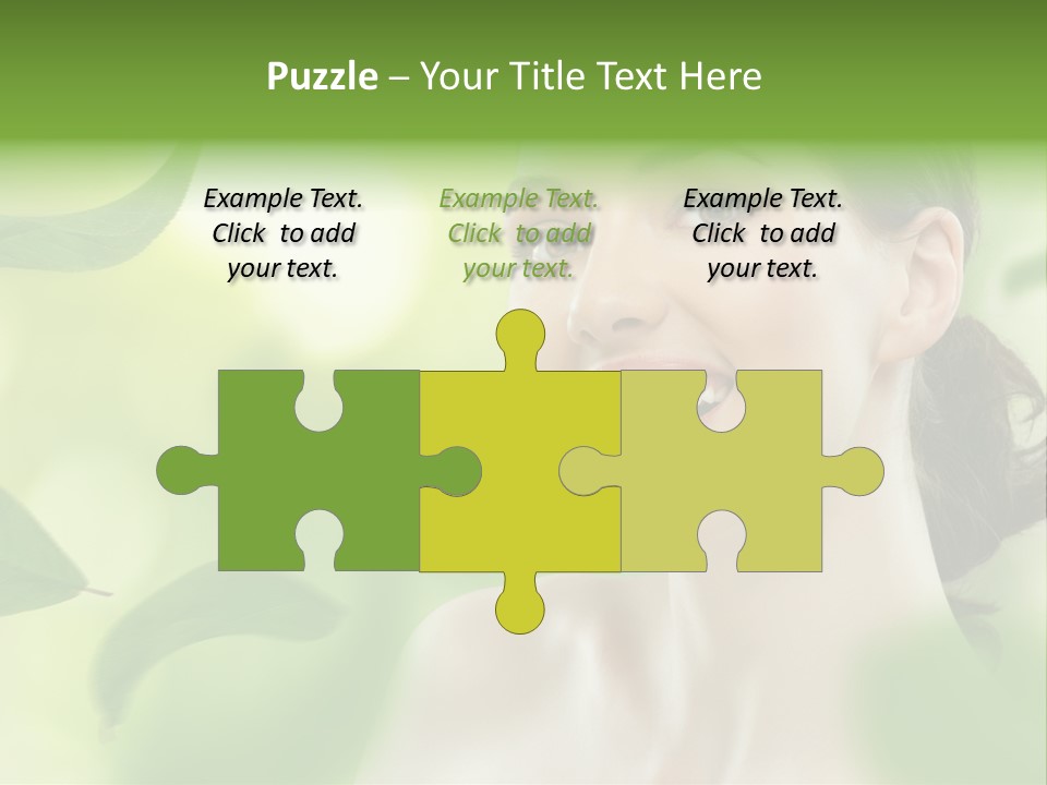 Face Care Green PowerPoint Template